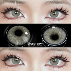Vibrant Natural Colored Contact Lenses - Blue & Green Hues (LUCIFER - GRAY)