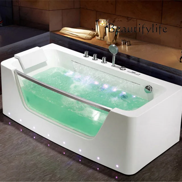 

Acrylic jacuzzi surf thermostatic integrated bathtub