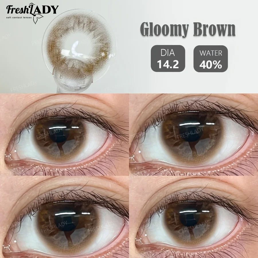 Natural Brown Soft Colored Contact Lenses - 1 Pair