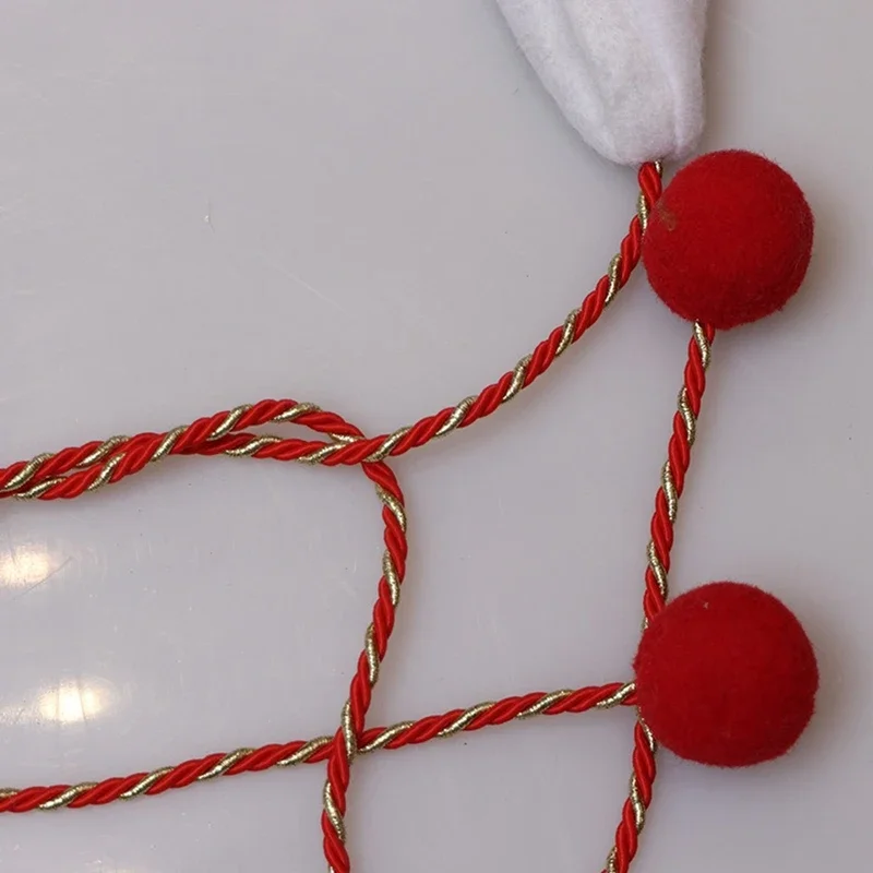 Kid Christmas Plush Hats Cartoon Snowman/Reindeer/Santa Puff Ball Santa Caps Cosplay Party