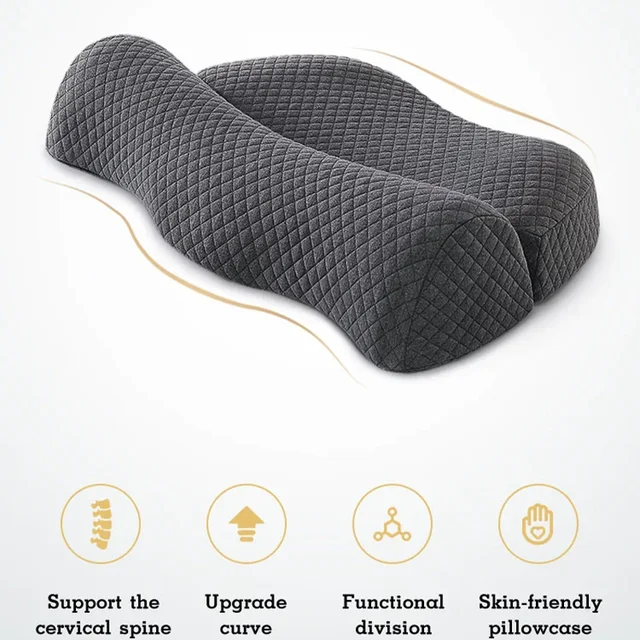 Új Memóriahab Párna Puha Memória -Lepattanó Párnák Nyak Védelem Lassú Visszapattanás Alvó Gyógyító Pihenés - Image 4