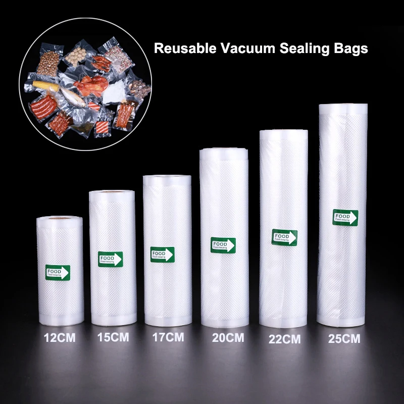 Kitchen Vacuum Sealer Bags 500cm Rolls/Lot Reusable Rolls Fresh-keeping Food Saver Storage Bag Fresh-keeping Bag Food Vacuum Bag