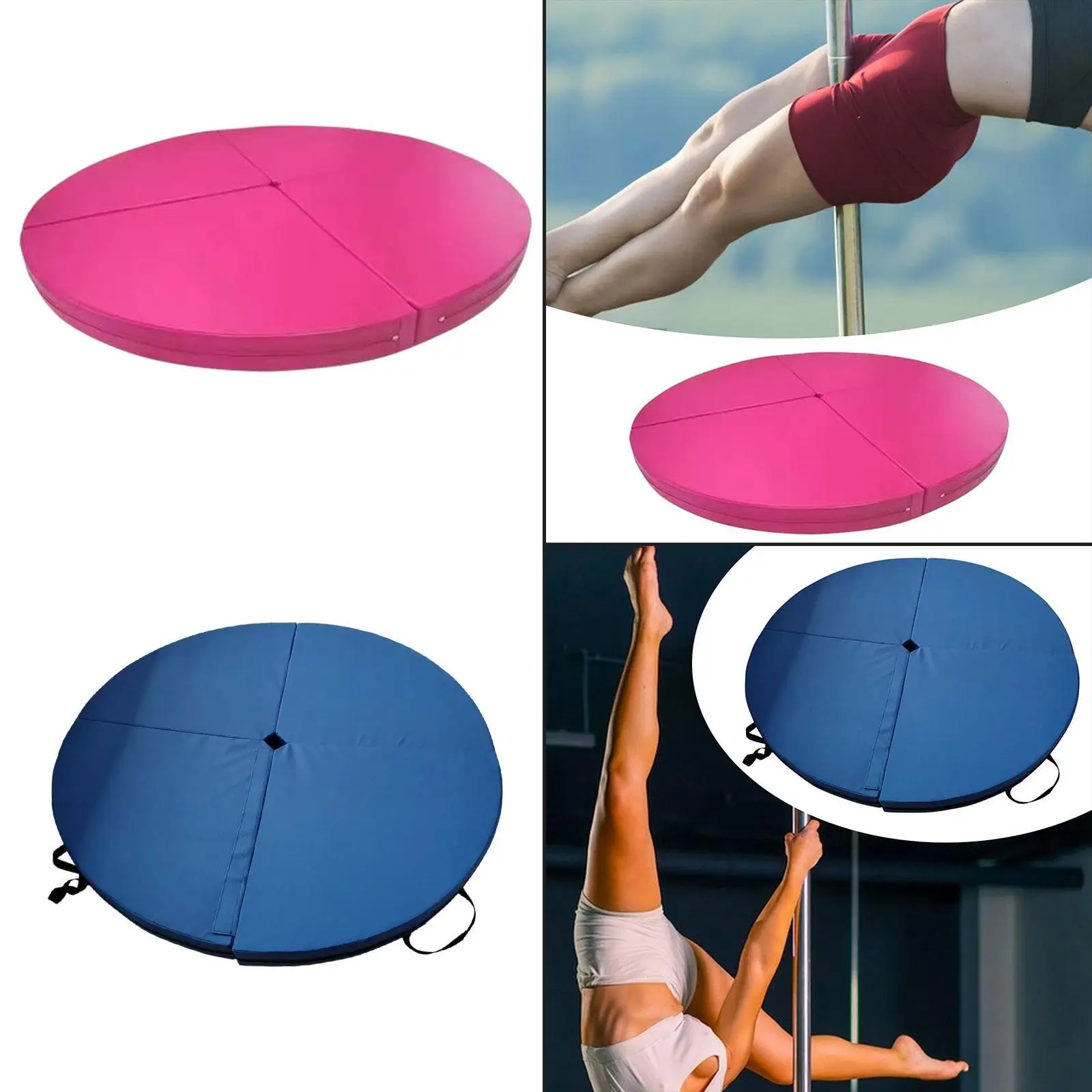 Pole Dance Mat Security Mat Lightweight Folding Padding Thickened Protection for Home Gym Exercise Pilates Dance Training Yoga