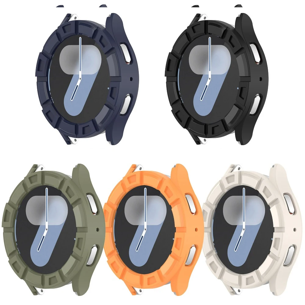 Soft TPU hollow case for Samsung Galaxy Watch 7 44mm 40mm silicone protective bumper accessories