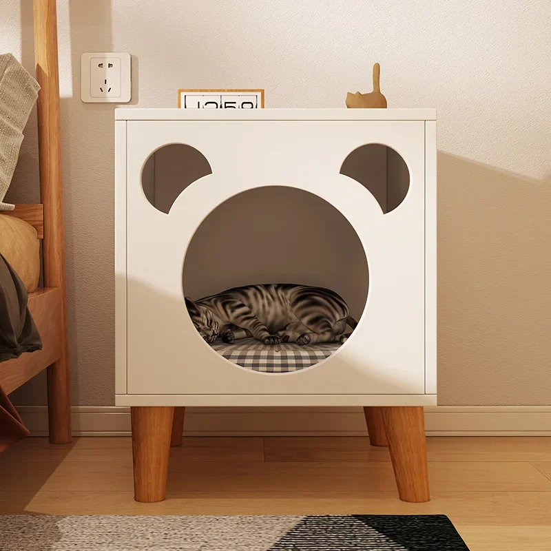 

2023 Year New Aoliviya Official New Bedside Table Cat Nest Cabinet Simple Modern Bedroom Small Bedside Cabinet Multi-Functional