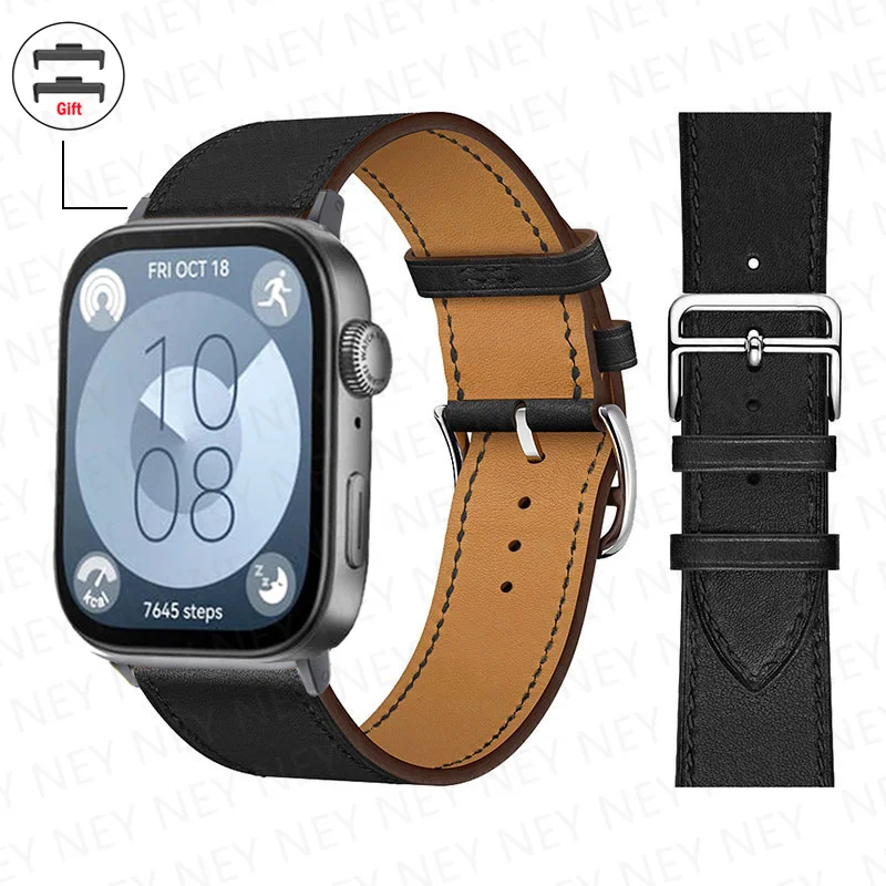 Premium Leather Strap for Smart Watch - Replacement Sport Bracelet Wristband Accessories Belt