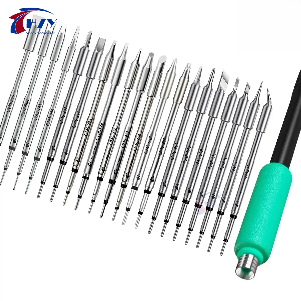 C245 Series Soldering Iron Tips for T245 Handle - Multiple Styles (K/SK/I/IS/773/774/710/912/766/931)