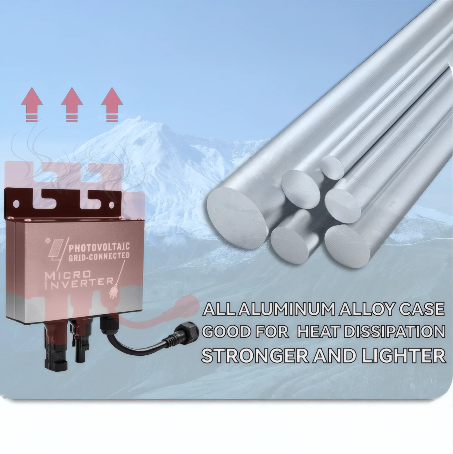 POWLSOJX Mini Solar Micro Grid-Tie Inverter DC 10-30V Ingresso 180V-265VAC Uscita 150W/200W IP45 Impermeabile - immagine 6