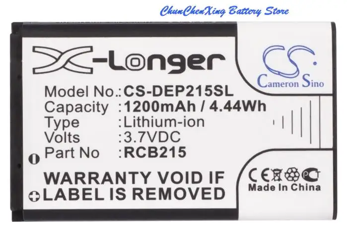 Batteria Cameron Sino 1200Mah Tb-Bl5C Per Texet Tm-502R, Tm-503Rs, Tm-B100, Tm-B110, Tm-B200, Tn-606