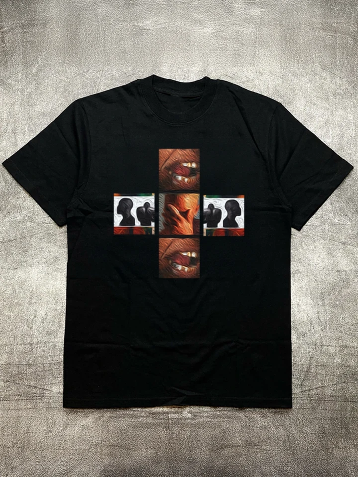Men's Black Crew Neck Cotton T Shirt
