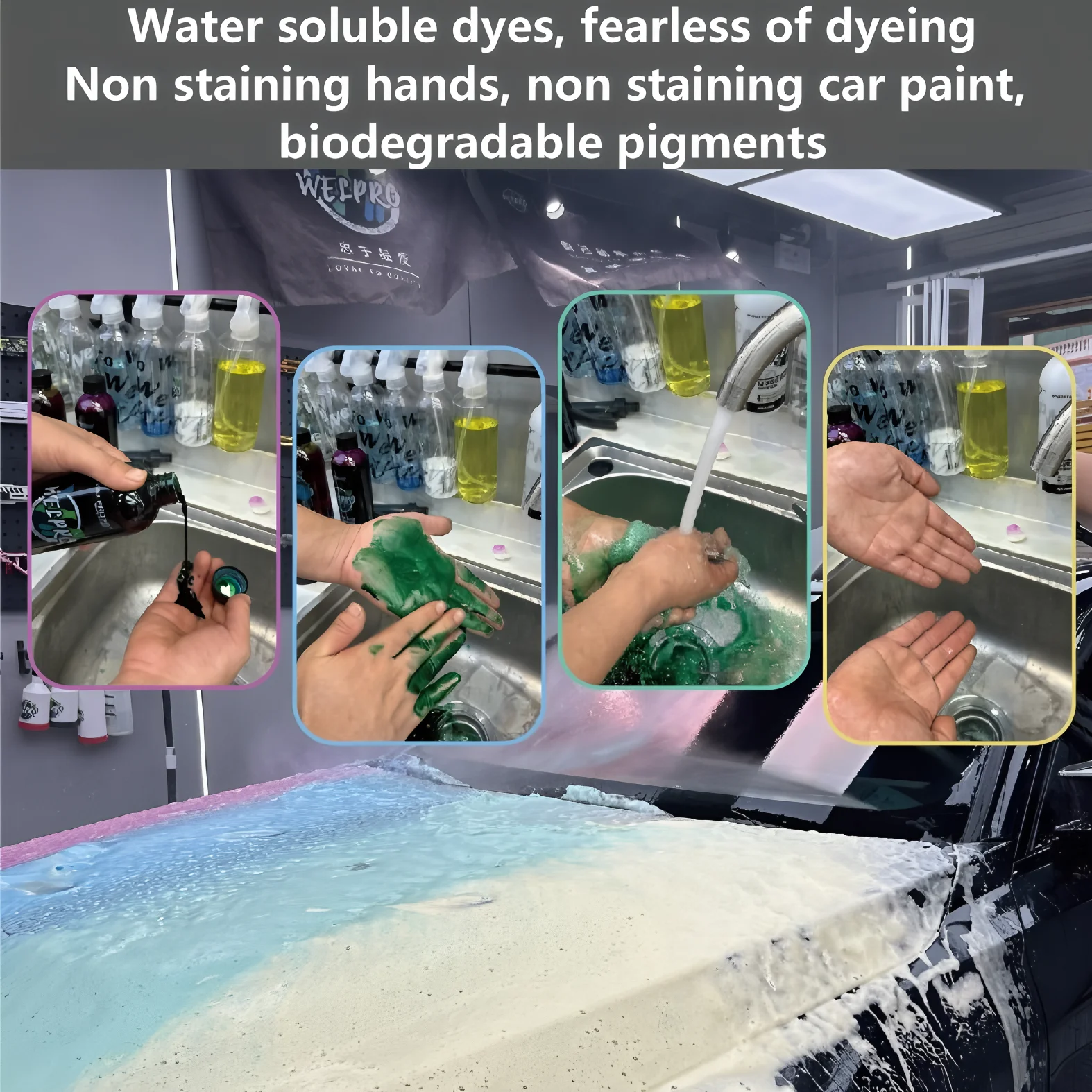 Car Wash Color Foam High Foaming Shampoo Car Wash Soap Works with Foam Cannons Foam Guns car wash soap