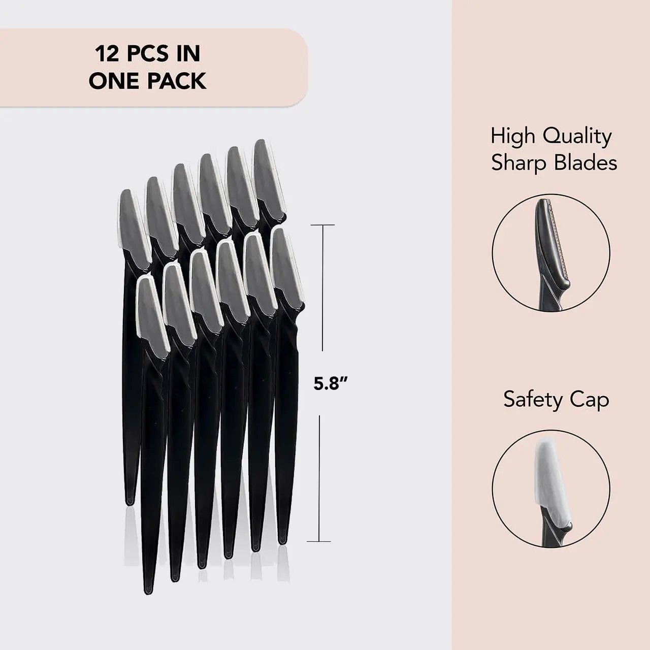 12pcs Face Razors for Women  Eyebrow Razor & Face Shaver for Women Facial Hair Removal for Women Dermaplane Razor for Women Face 2