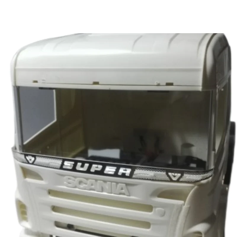 Metal Stainless Steel Explosion-proof Net for 1/14 Tamiya RC Truck Tractor Trailer Scania 620 470 56323 Upgrade Accessories 5