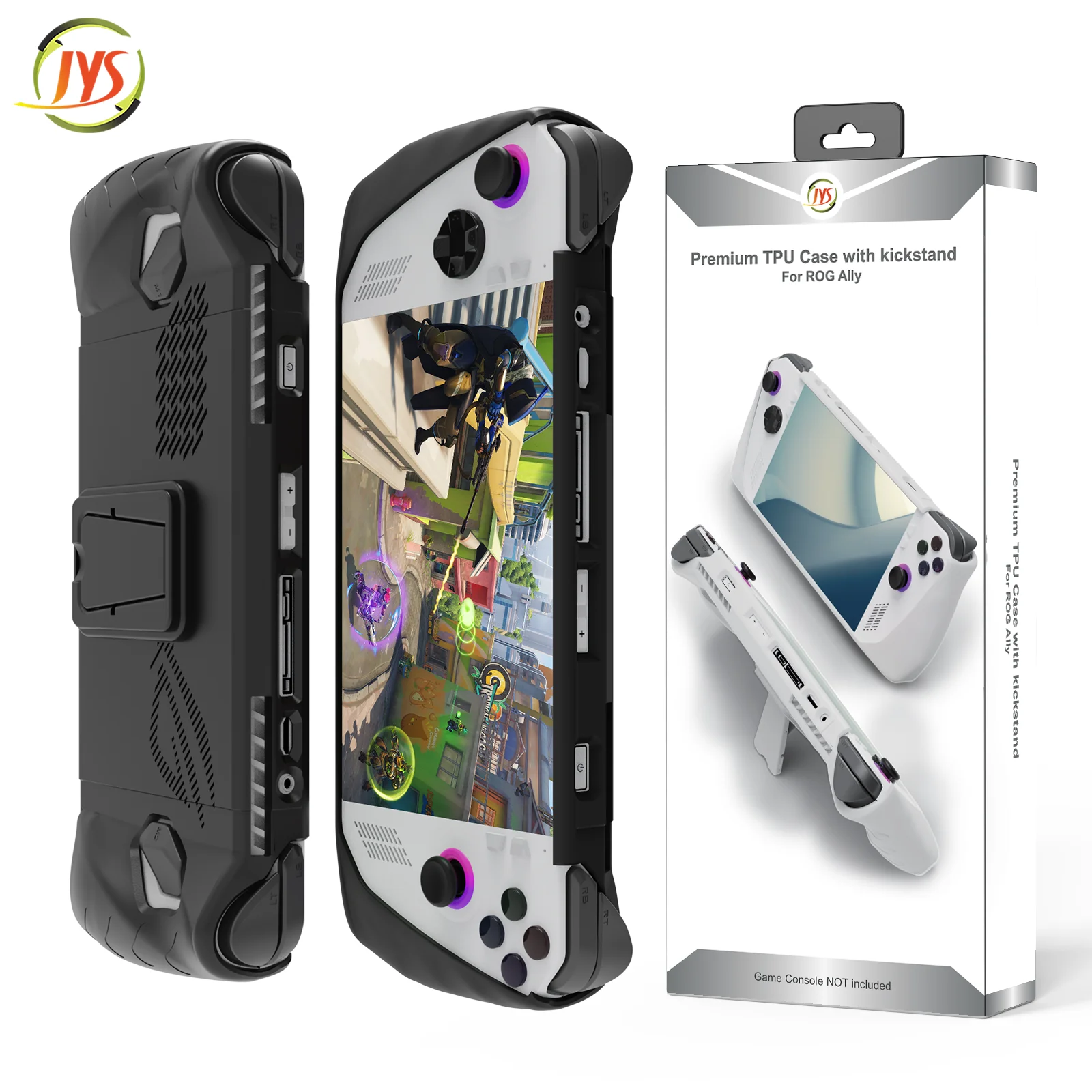 NEW TPU Protective Case For ASUS ROG Ally Handheld Game Anti-Scratch Dustproof Anti-drop Protective Cover With Back Bracket
