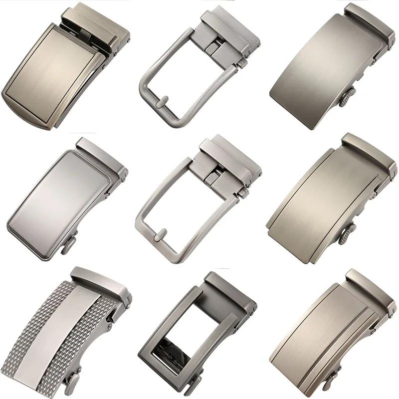 New Fashion Mens Belt Buckle Head Automatic Fit For 3.5cm Width Holeless Ratchet Belts Only Alloy Metal Men's Belt Buckles