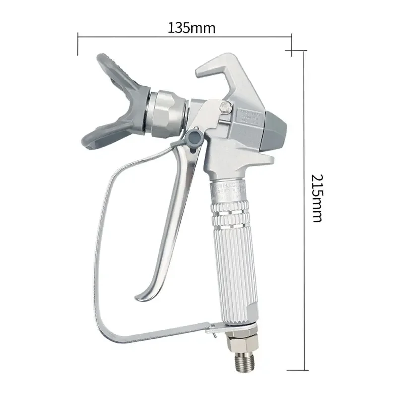 Airless Paint Spray Gun With 4 Nozzle Tips 4 Filters Maximum Pressure 3600 PSI Tool Airless Paint Sprayer Gun