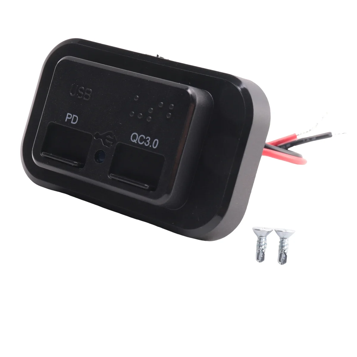 A02R USB + PD 차량용 충전기 소켓 12V/24V USB 충전 분배기 콘센트 오토바이 캠핑카-트럭 ATV 보트 자동차 RV 용 전원 어댑터