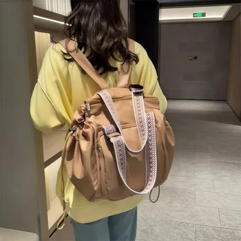 Borsa portaoggetti da viaggio multifunzionale Design a culla Borsa per mamma di grande capacità Borsa tote leggera impermeabile Gita per mamma e bambino