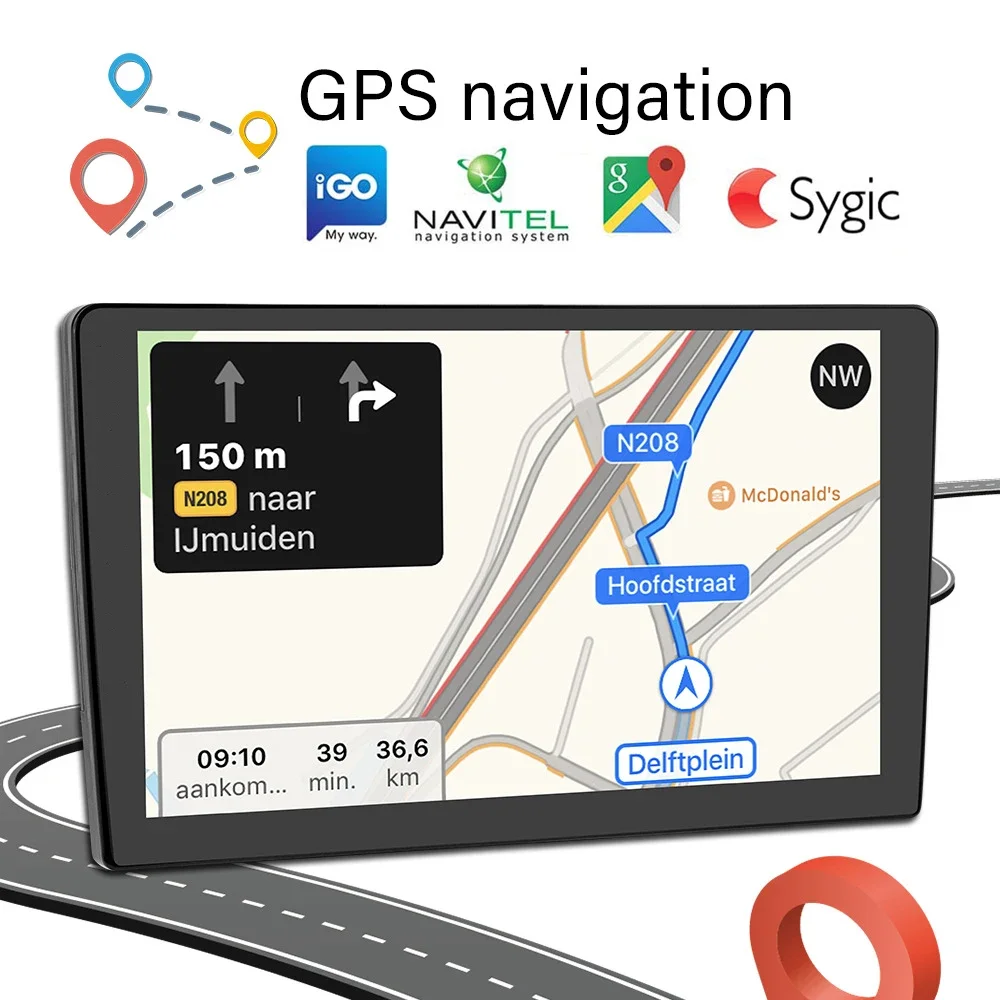 Car Multimedia Player Car Radio Android 14.0 CarPlay GPS Navigation 4G WiFi QLED Screen Bluetooth For Porsche Macan 2010 -