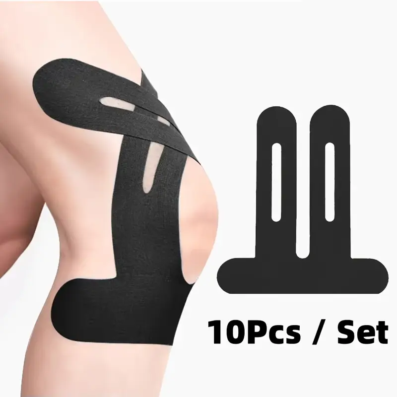 10PCS Kinesiology Tape for Knees,Waterproof & Elastic,Breathable Knee Tape,Athletic Tape Provide Support & Stability for Running - Image 8