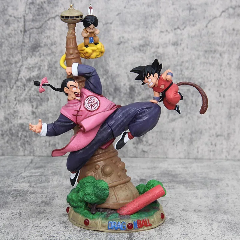 27Cm Anime Figure Dragon Ball Z Tao Pai Pai Vs Son Goku Action Figures Giocattoli In Pvc Per Bambini Dragon Ball Modello Super Collector