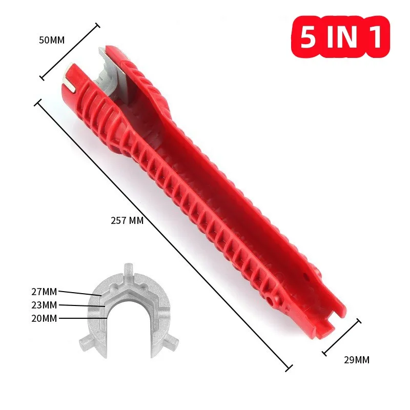 8 In 1 Multifunctional Sink Wrench Water Pipe Faucet Bathroom Installation Special Plumbing Water Heater Spanner Repair Tool 5