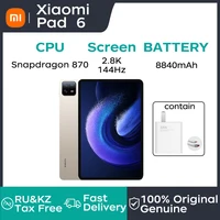 Global ROM Xiaomi tablet Xiaomi Pad 6 Snapdragon 870 11“ 144Hz 2.8K Display 8840mAh 33W Fast Charger MIUI 14 tablet android PC 1