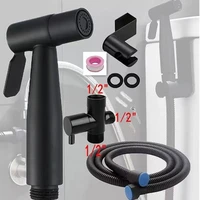 ชุดหัวฉีดชำระแบบมือถือ สแตนเลส สำหรับห้องน้ำ พร้อมฝักบัวฉีดชำระแบบมือถือ ทำความสะอาดตัวเองได้ 1