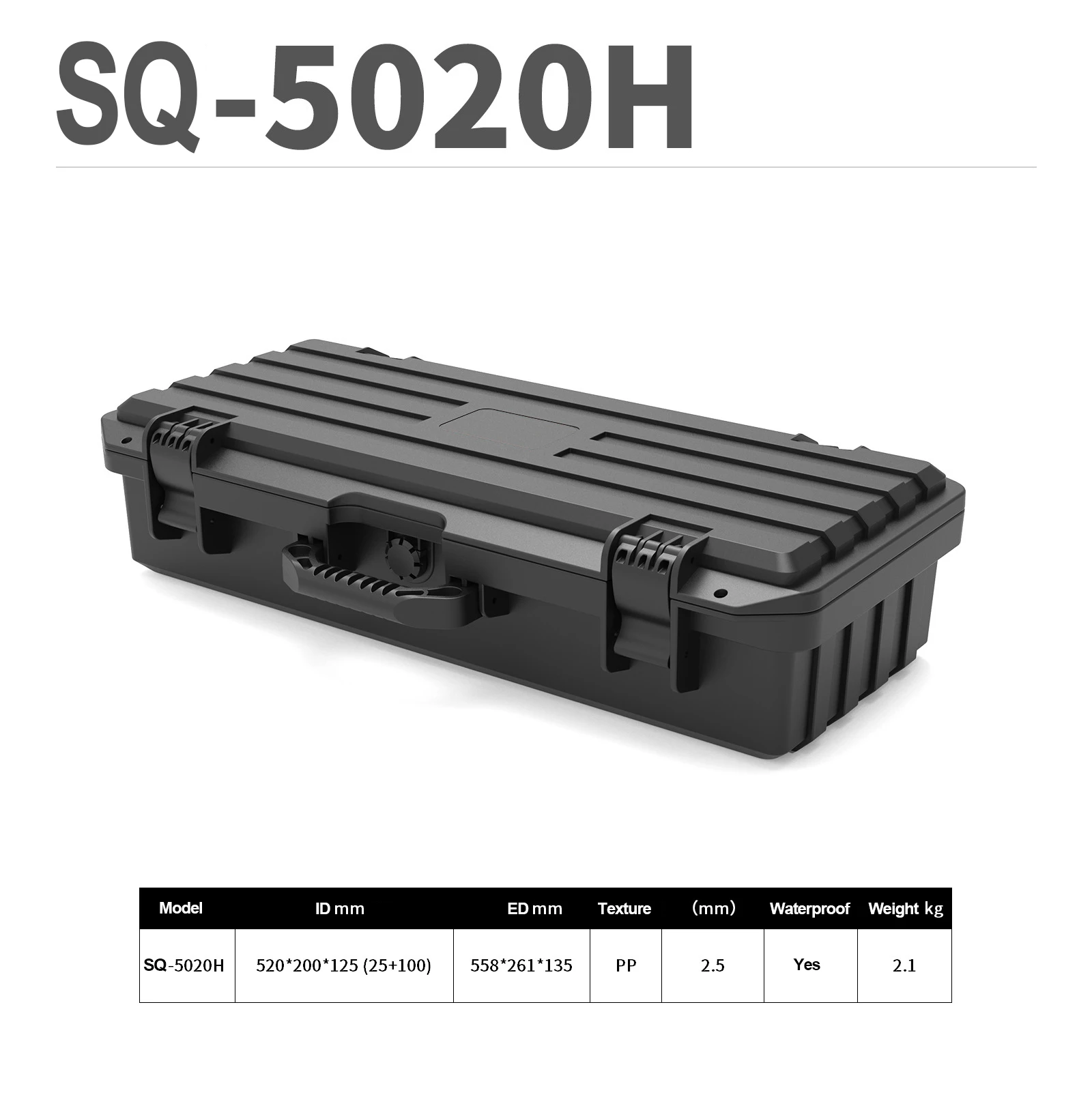SQ5020 New safety box Portable toolbox Plastic box Photography equipment box Waterproof digital safety box 5