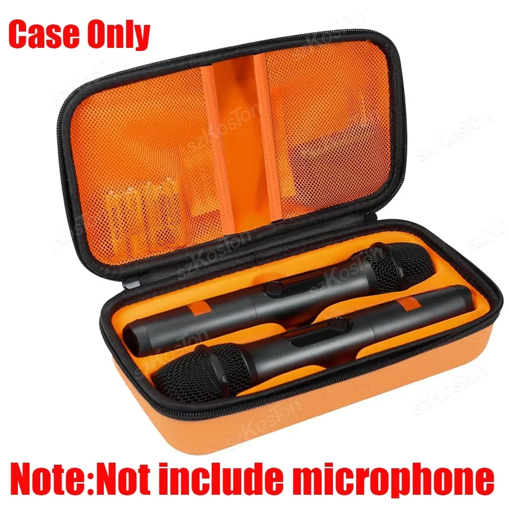 Portable EVA Wireless Microphone Storage Bag & Carrying Case