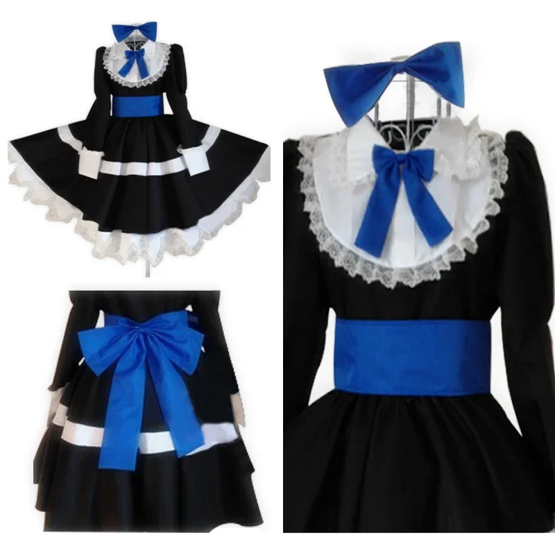 

Anime Panty & Stocking with Garterbelt Heroine Anarchy Stocking Black Dress Cosplay Costume with Stockings