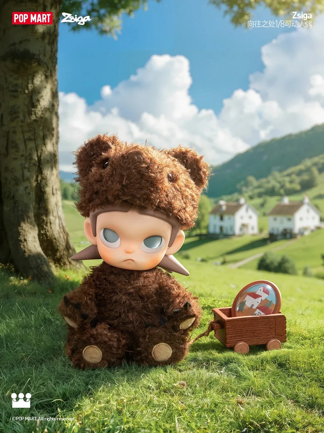 POPMART original genuine zsiga Desirable 1/8 action figure trendy