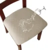 WaterProof Chair Seat Cover Dining Room Chair Covers Removable Washable Elastic Cushion Covers for Upholstered Dining Chair 1