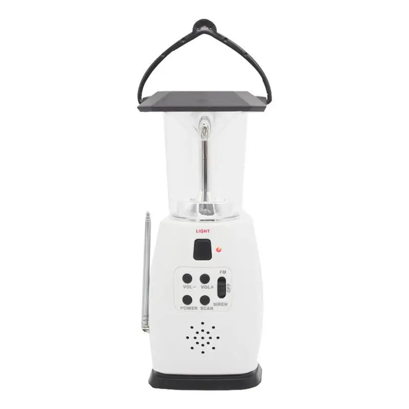 

Светодиодный фонарь, FM-радио, четырехсторонний Электрический фонарь для кемпинга, ручной светодиодный фонарь, перезаряжаемый Многофункциональный фонарь для кемпинга