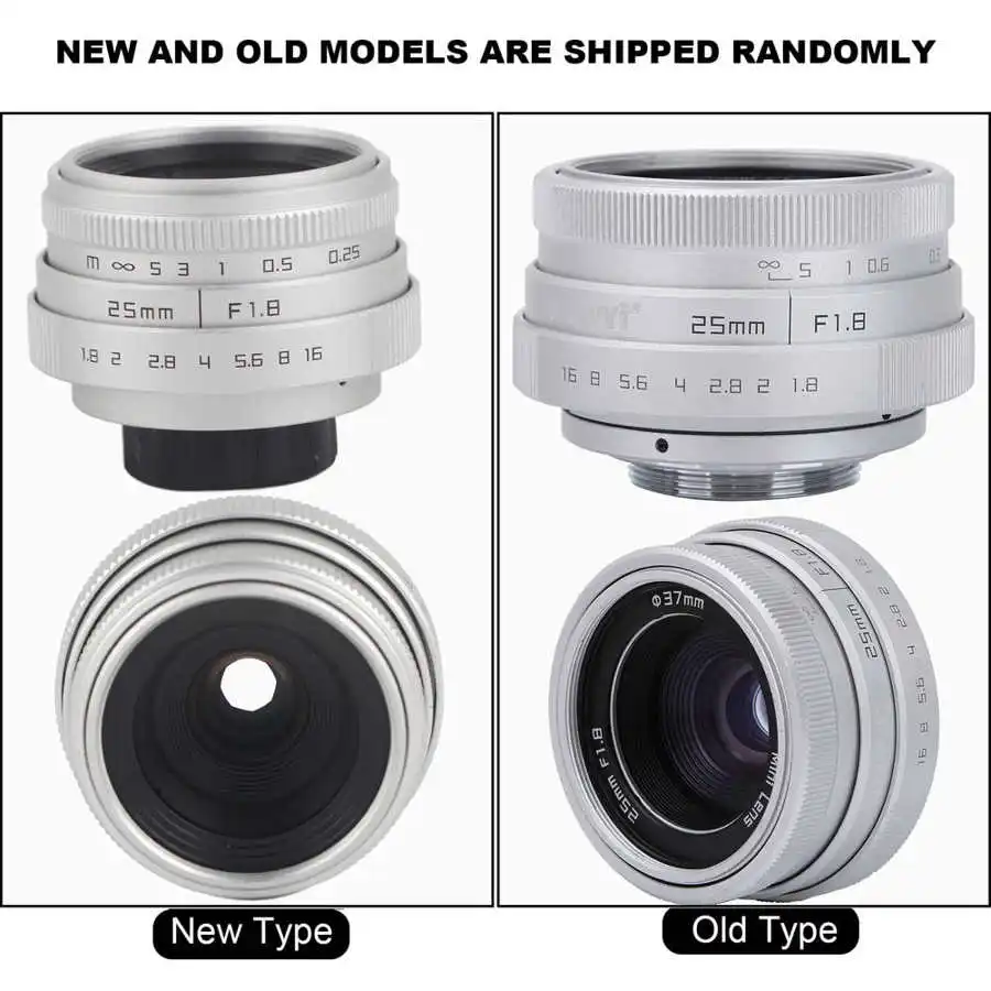 NEWYI 25mm F1.8 Mini CCTV C Mount Wide Angle Optical Lens for for