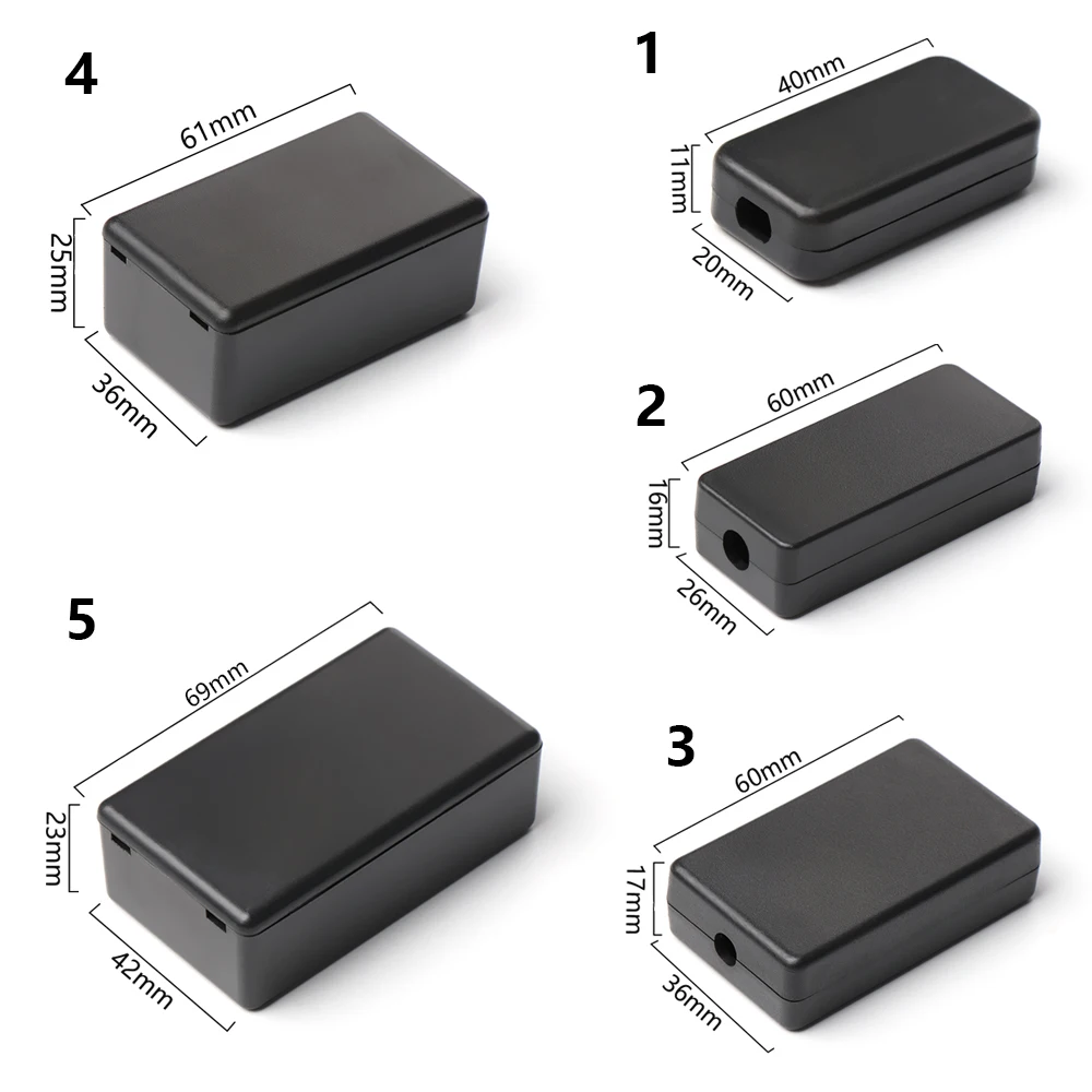 Electronic enclosure case Electrical box 1pc Waterproof Black/white Housing Instrument Case ABS Plastic Project Box Storage Case Enclosure Boxes Electronic Supplies