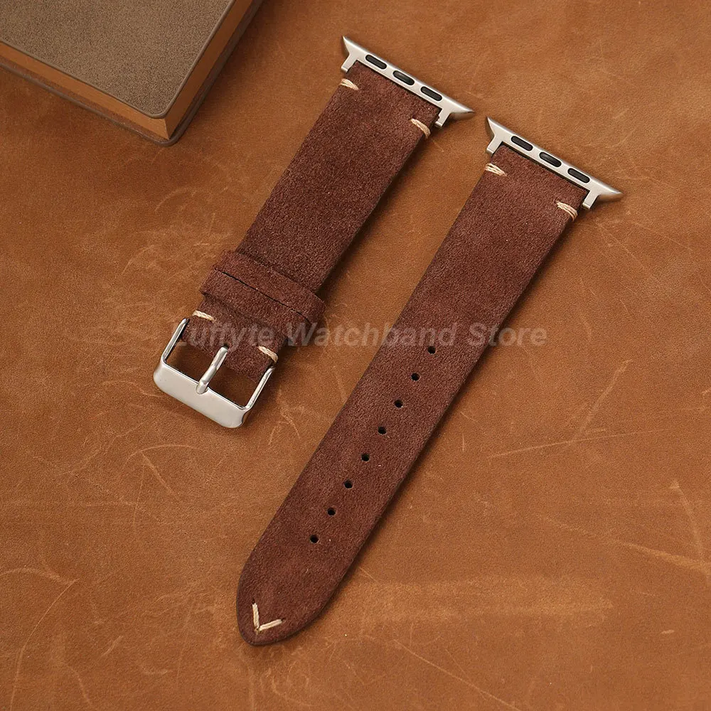 Luxurious Suede Leather Watch Strap Bracelet
