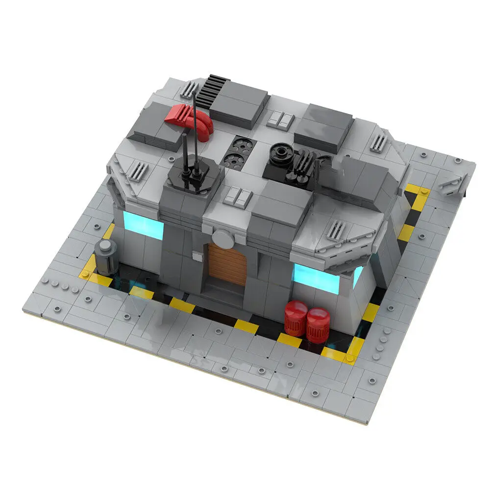 

Base Bunker Model from Movie Minifig Scale 695 Pieces Building Toys Set MOC