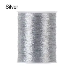 Luxurious Gold and Silver Embroidery Thread - Durable and Strong (Silver - 100m)