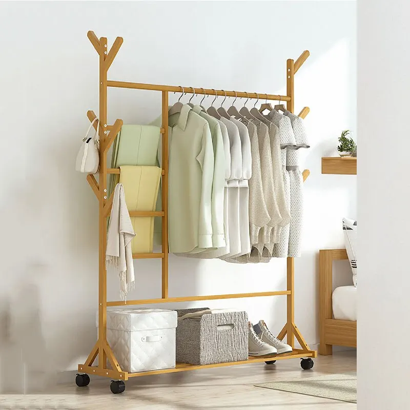 Simple-Clothes-Rack-Floor-Type-Clothes-Rack-Storage-Room-Small-Room ...