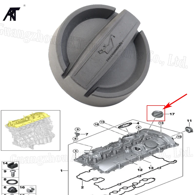 Motor Oil Filler Cap Para BMW 1 3 5 Série E90 F30 F35 E60 F10 F18 F07