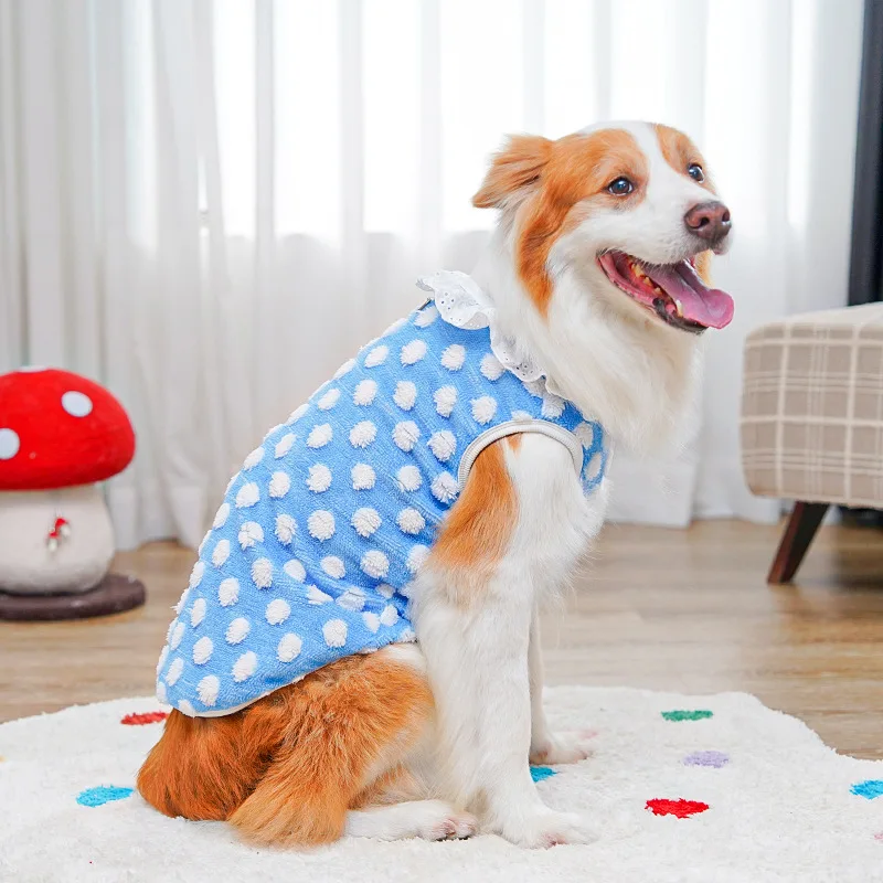 Sudadera con capucha de forro polar para perros abrigo invierno_voghion.com