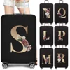 Luggage Protective Cover Dust Cover Anti-Scratch Portable Suitcase Trunk Holders Case Travel Accessories Gold Letter Printing 1