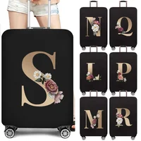 Luggage Protective Cover Dust Cover Anti-Scratch Portable Suitcase Trunk Holders Case Travel Accessories Gold Letter Printing 1