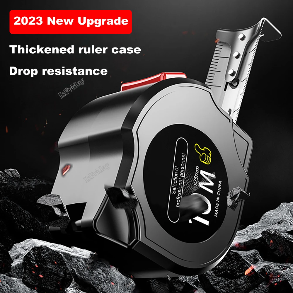 휴대용 줄자 자체 잠금 고정밀 미터법 자, 두꺼운 방수 거리 측정 도구, 3 m, 5/7 m, 5 m, 10m 