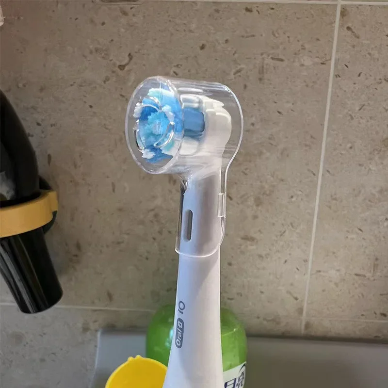 Toothbrush Dustproof Covers Caps Compatible for Braun Oral B Replacement Heads & IO Series Electric Toothbrush Head Protector