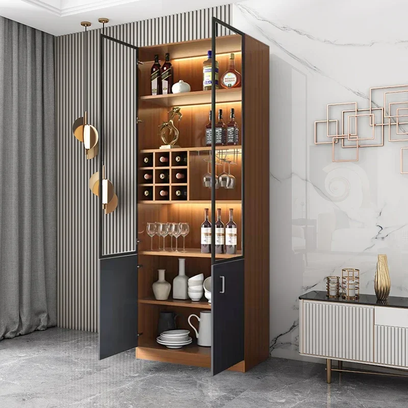 Outdoor Bar Whiskey Showcase Furniture Open Cabinets Wine Refrigerator Cellar Bottle Holders Corner Cabinet Vitrina Vidrio Rack