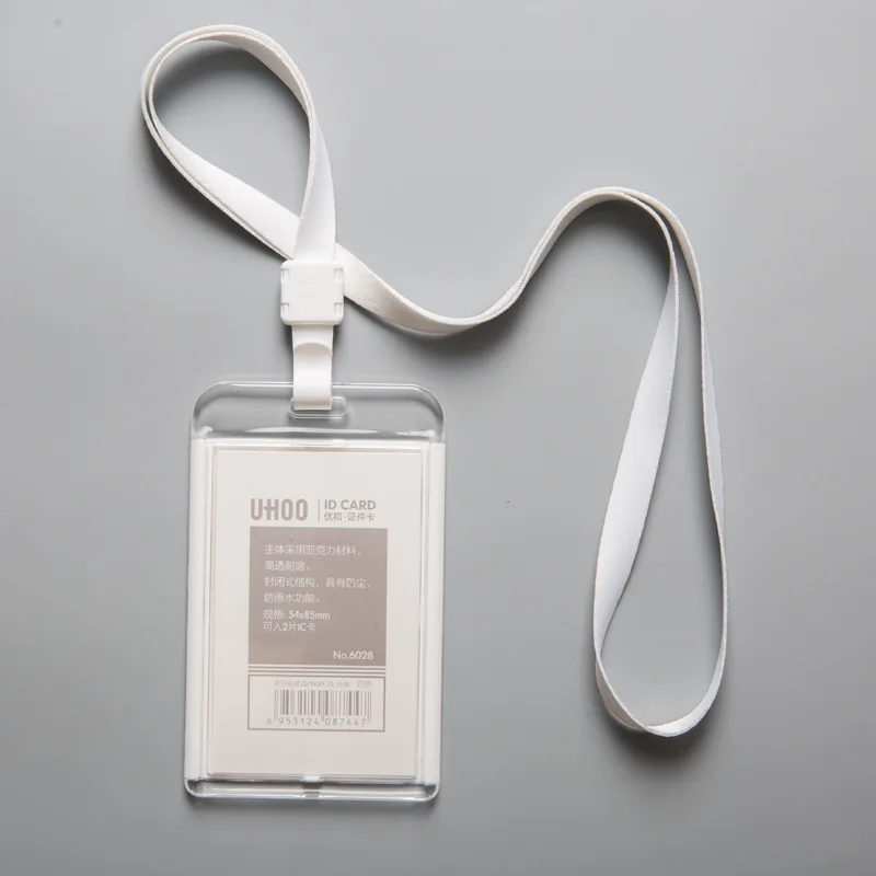 Acrylic ID Tag Working Permit Case Transparent ID Tag Badge Holder ...