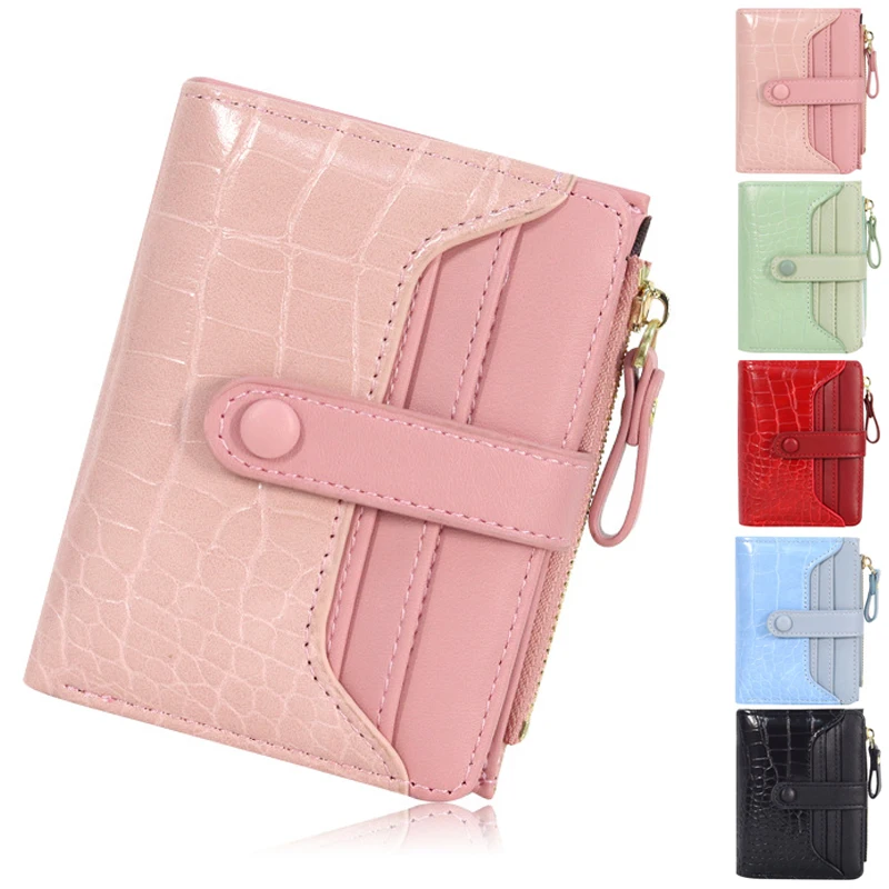 

Женский кошелек, короткий кошелек, женский клатч, сумки для денег, Женский держатель для монет, кошельки на молнии с застежкой, сумка