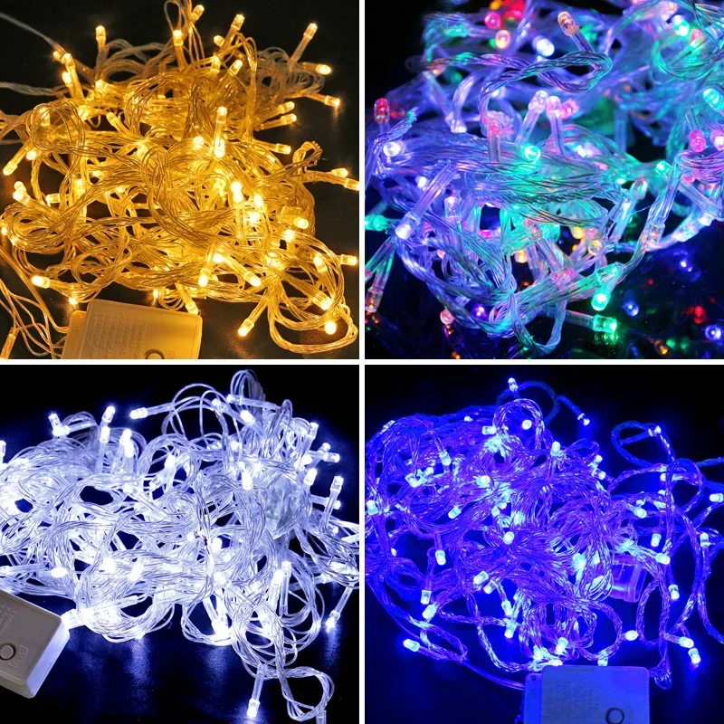 

Декоративные светодиодные светильники 10 метров, Декоративная гирлянда для витрин магазинов, праздничное украшение для комнаты